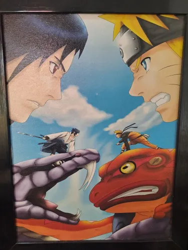 Quadro Naruto e Sasuke