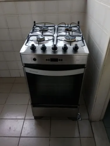 Fogão Inox 4 bocas Brastemp