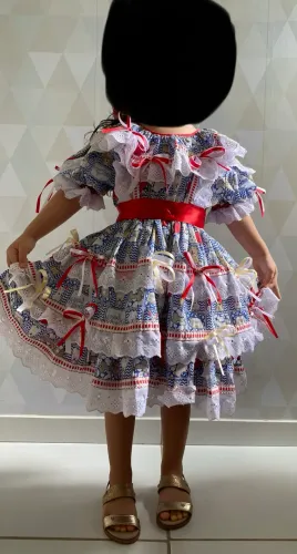 Vestido junino 4 anos