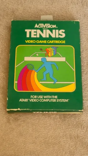 Jogo Tennis na caixa com manual - Atari 2600