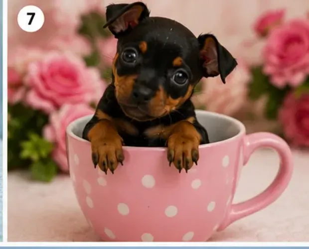 Baby fofinho e dócil Pinscher/Pincher/Pinsher/Pintier