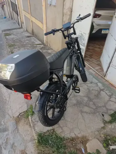 Bicicleta Elétrica Bikelete V8 1000w 48v Preto 50km/h Lítio
