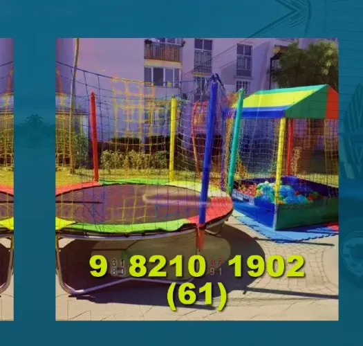 Locação de Brinquedos! pula pula, casinha de bolinhas, gangorra e totó!