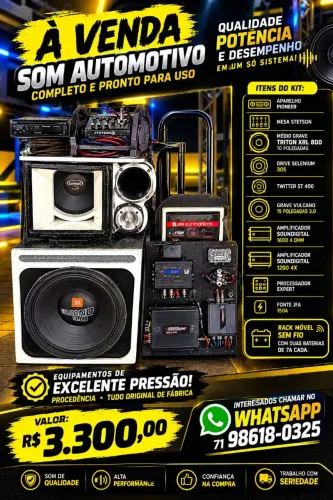 Som automotivo completo