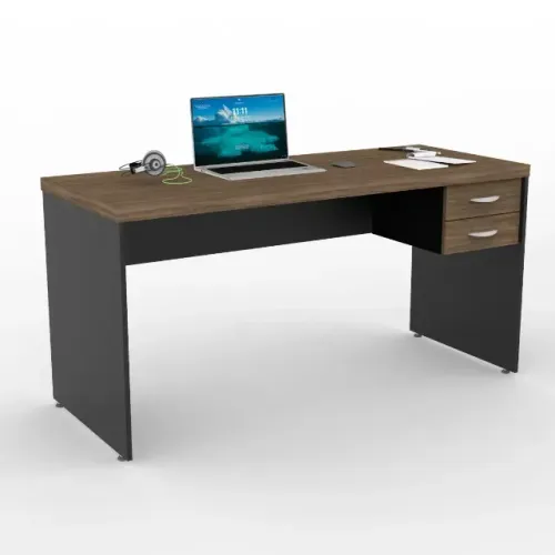 Mesa para escritório com 2 gavetas sem marcas de uso