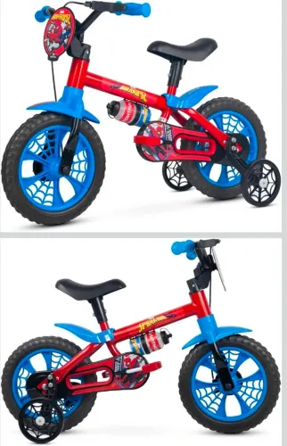 Bicicleta Infantil Aro 12 Spider Man