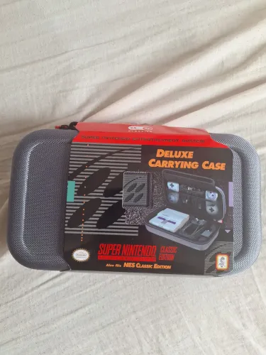 Super Nintendo Classic Edition + Case Deluxe + 2 Controles - Impecável!