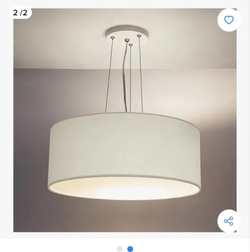 Lustre branco grande