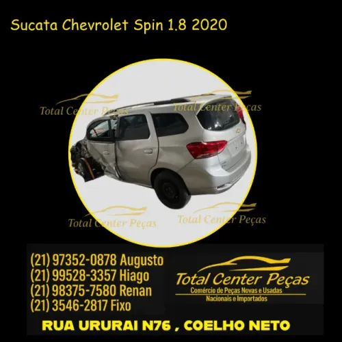 ´Para Retirada de Peças Sucata Chevrolet Spin 1.8 2020