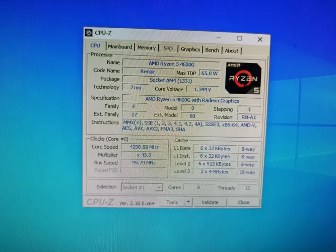 Processador AMD Ryzen 5 4600g