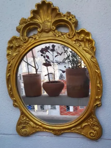 Antigo Espelho Estilo ROCOCÓ- Anos 50/60