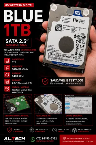 HD 1T, WD BLUE