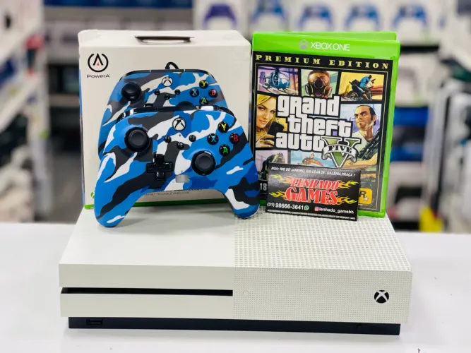 XBOX ONE 1TB SEMI NOVO 3 MÊS DE GARANTIA