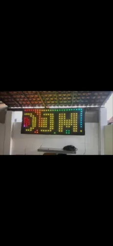 Cortina de led grafica