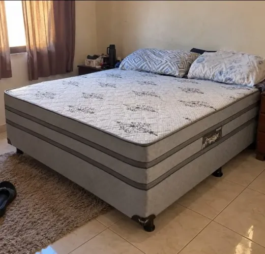 Cama Box Casal Molas Ensacadas (Entrega Rápida Produto Novo)