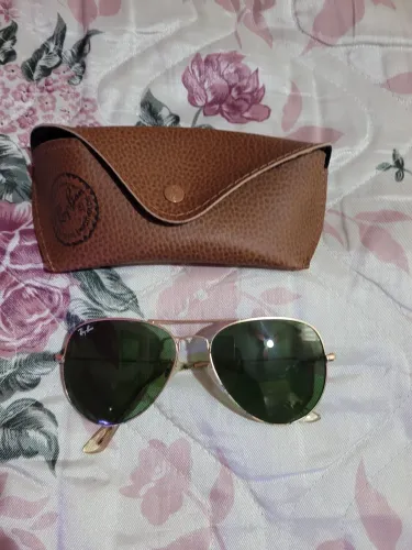 Óculos de sol aviador Rayban legítimo com case