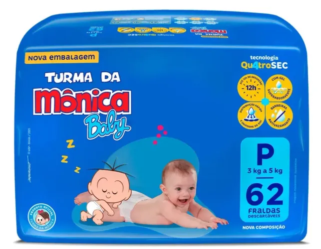 Fralda Turma da Mônica
