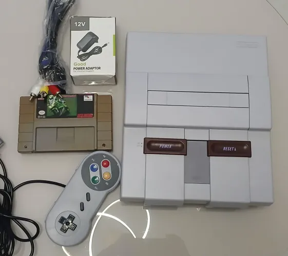 Super Nintendo pronto pra jogar