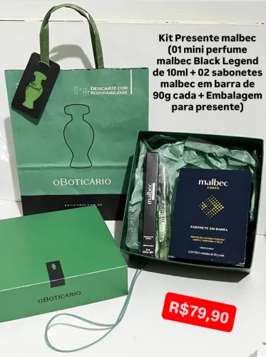 Kits para presentes O Boticário, a partir de R$49,90 (tenho outros também).