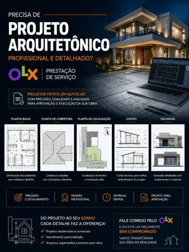 Projetos Arquitetônicos em AutoCAD | Planta Baixa, Cortes e Fachadas