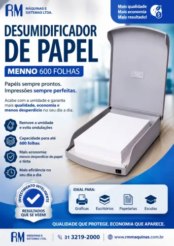 Desumidificador de papéis 600 folhas 