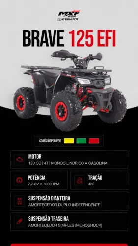 MXF mini quadriciclo BRAVE 125 efi