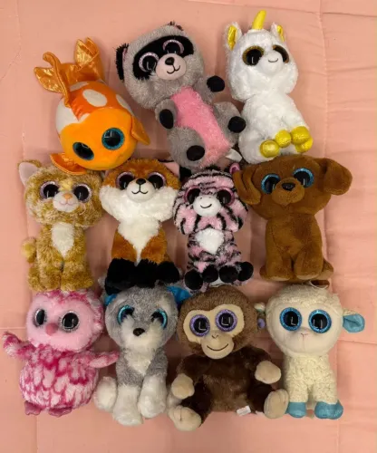 11 Bichinhos de pelúcia Ty Beanie Boos