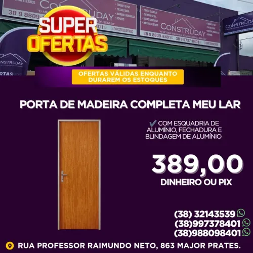 Portas de Madeira Completa