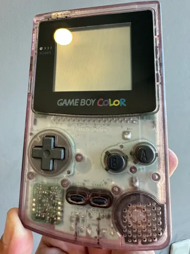 GAME BOY COLOR ATOMIC PURPLE ORIGINAL IMPECÁVEL + POKEMON SILVER ORIGINAL JP