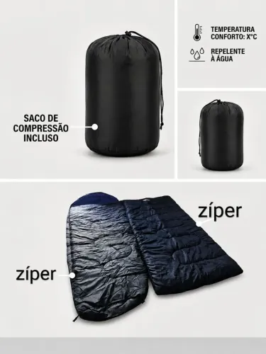 KIT SACO DE DORMIR - PROMOÇÃO