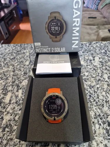 Garmin Instinct 2 Solar Tactical 45mm + Caixa + Pulseiras Extras