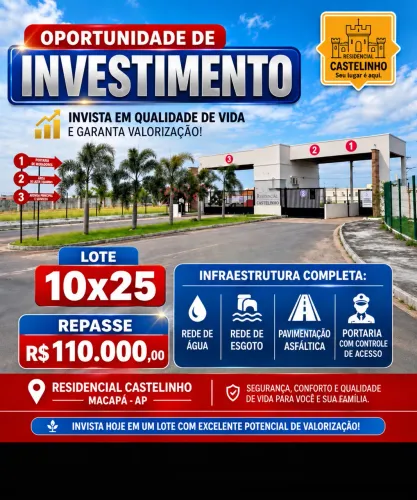 REPASSO TERRENO NO RESIDENCIAL CASTELINHO