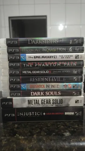 LOTE COM 10 JOGOS ORIGINAIS DE PS3
