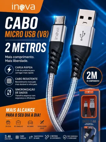 Cabo v8 2 metros