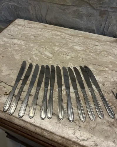 kit 12 facas de sobremesa hercules inox
