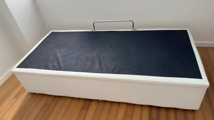 Cama solteiro box baú Ortobom 