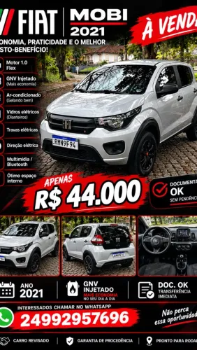 Fiat Mobi Like 1.0 Fire Flex 5P. 2021