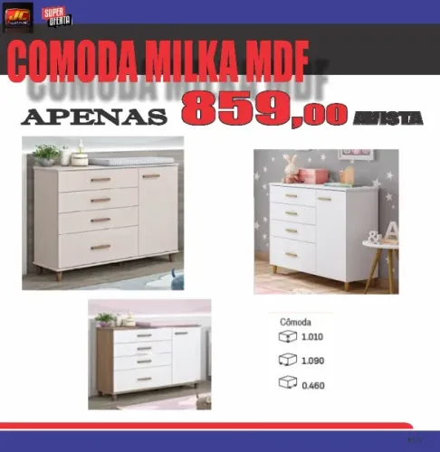 COMODA MILKA NO MDF