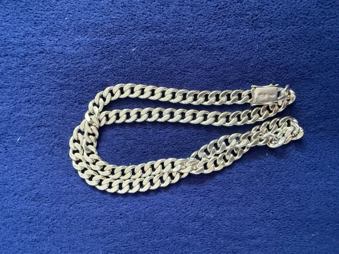 Cordão de Prata 950 Maciça - Fecho Gaveta - 114g - Peça Rara