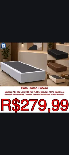 Base solteiro + colchão solteiro/ cama