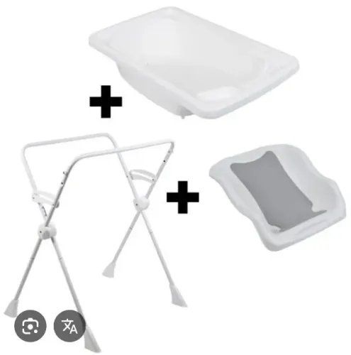 Kit Banho Burigotto Banheira Com Suporte E Assento Redutor