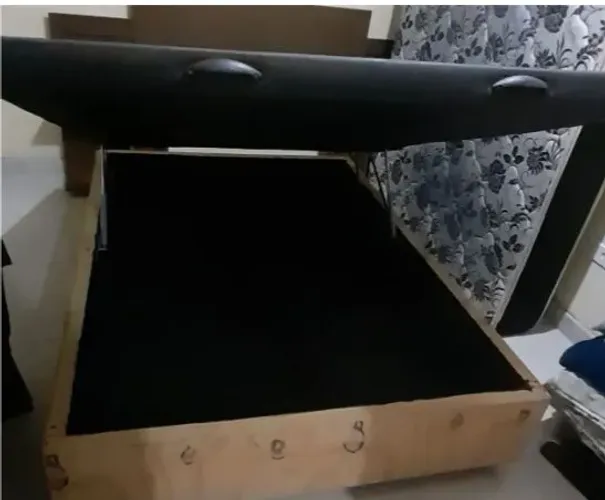 Cama box com bau