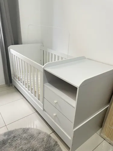 Berço multifuncional 3 em 1 + colchão