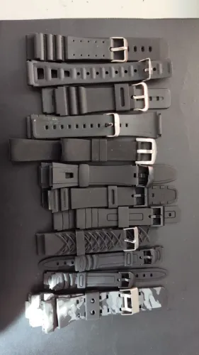 pulseiras relógio de pulso silicone, borracha e resina diversas 
