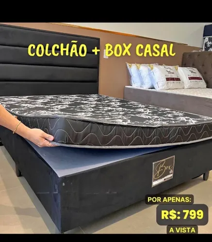 Cama DE Casal E Colchão Conjunto Selado Novo, PROMOÇÃO