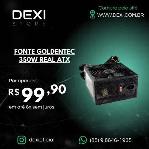 FONTE 350W REAL ATX GOLDENTEC