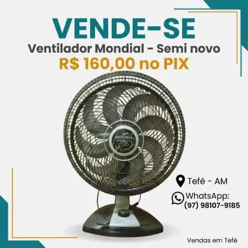 Ventilador de Mesa Mondial