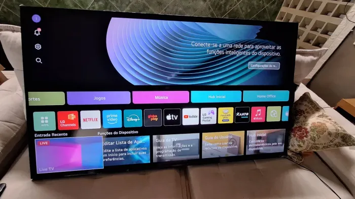 Televisão LG NanoCell 75' + Controle e Suporte de Parede