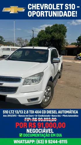 Chevrolet S10 Pick-up LTZ 2.8 TDI 4X4 CD Dies.aut 2013