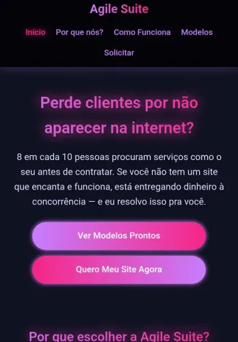 Free lance | home office | Web desing | Landpages | Programaçao dom IA crie seu agente